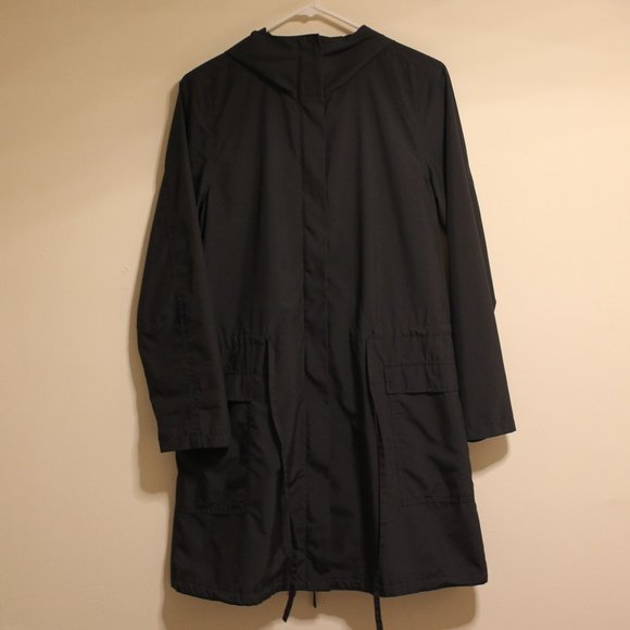 Eileen Fisher Dark Blue Rain Jacket XS - Picture 1 of 4